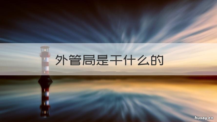 外管局是干什么的 外管局在哪里