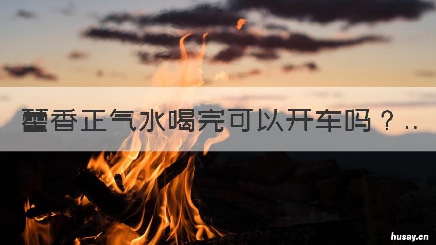 藿香正气水喝完可以开车吗 喝藿香正气水后可以开车吗