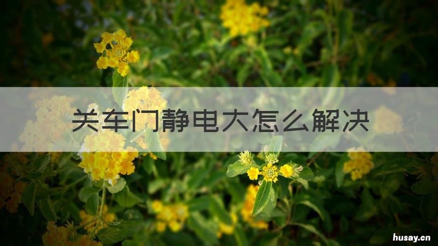 关车门静电大怎么解决 关车门怎么防静电