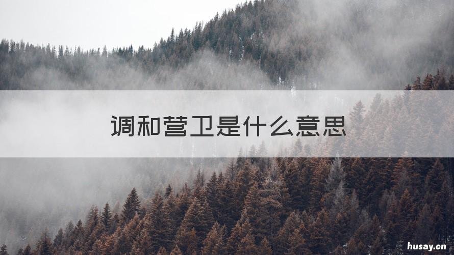 调和营卫是什么意思 调和营卫的配伍是