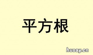 平方根的定义 平方根的定义域