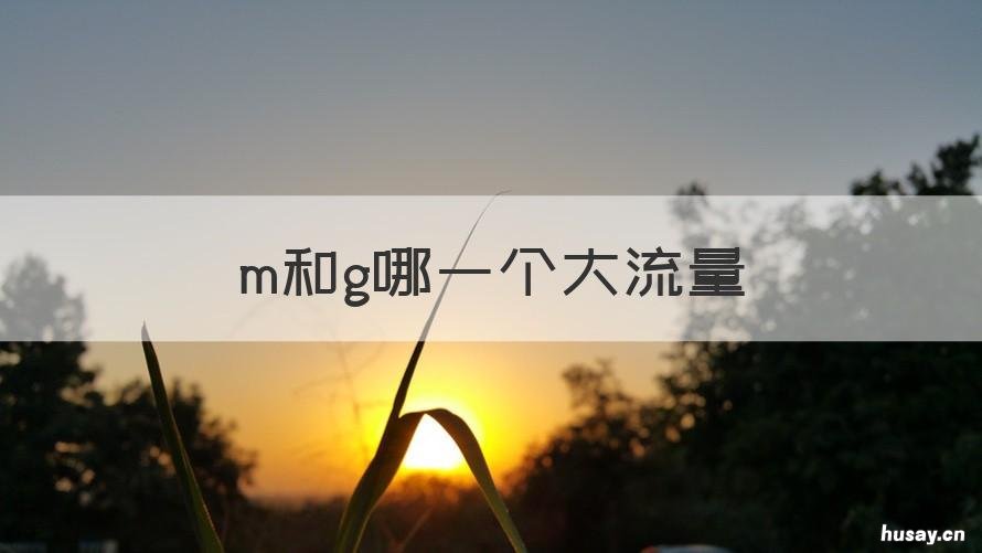 m和g哪一个大流量 g流量多还是m流量多