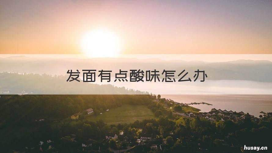 发面有点酸味怎么办 发的面有点酸味怎么办