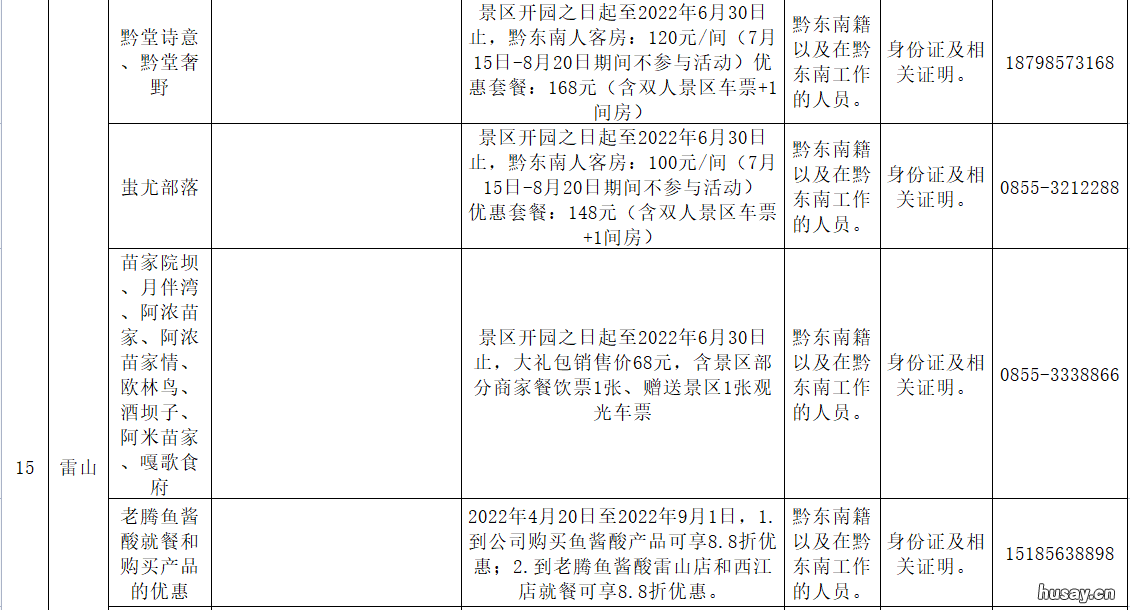 2022年五一黔东南旅游活动汇总 2021五一黔西南旅游收入