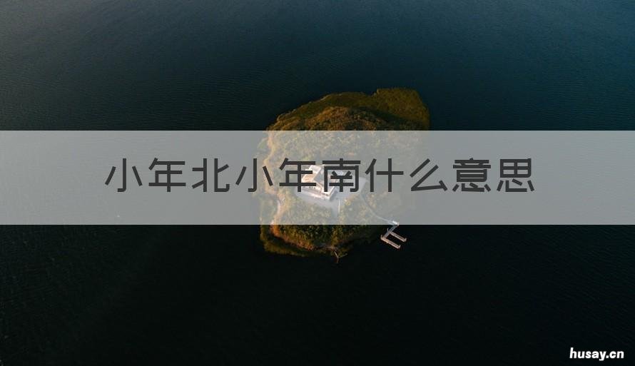 小年北小年南什么意思 小年北小年南啥意思?
