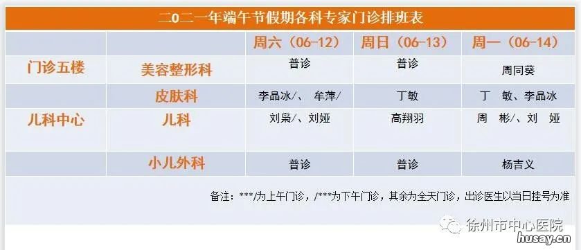 2021端午徐州中心医院门急诊安排通知 徐州市中心医院急诊
