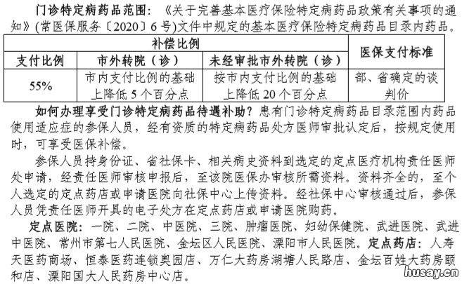 常州医保报销比例 常州社保医保报销比例
