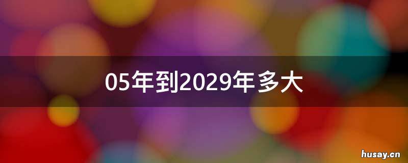 05年到2029年多大