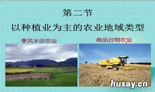 以种植业为主的农业地域类型 以种植业为主的农业地域类型知识点