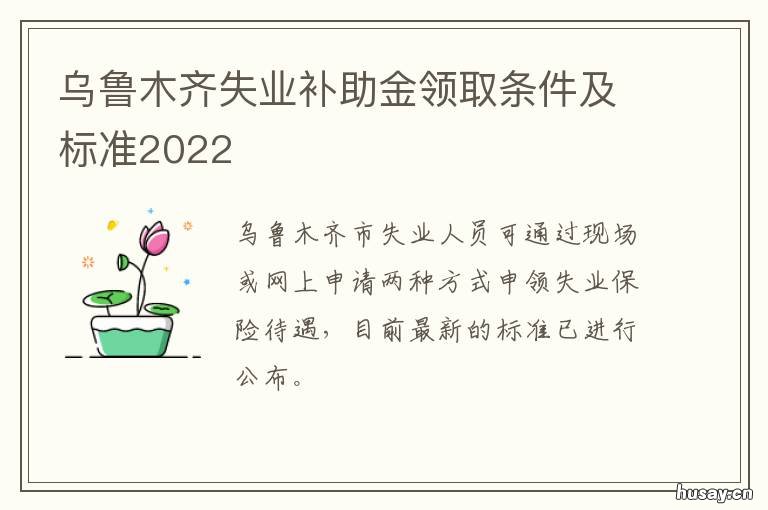 乌鲁木齐失业补助金领取条件及标准2022 乌鲁木齐失业补助金领取条件及标准2020
