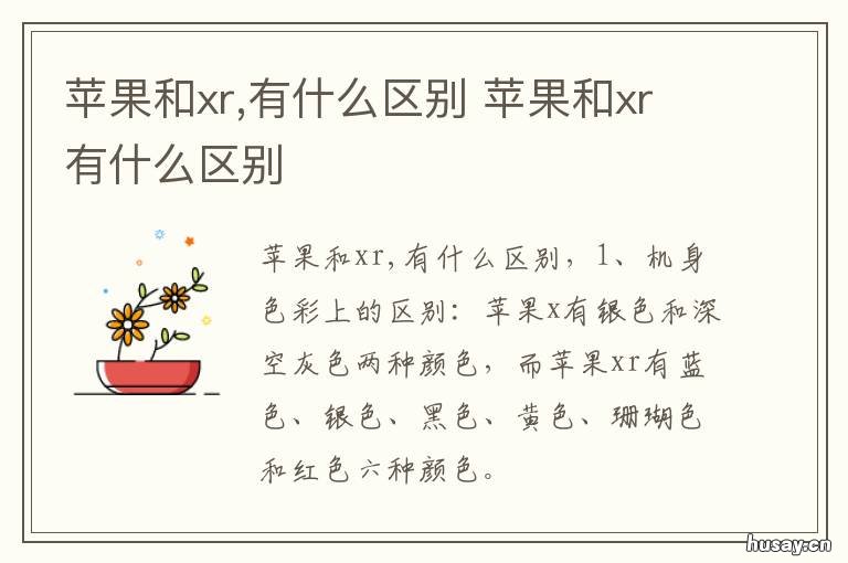 苹果和xr 苹果和XR屏幕一样大的