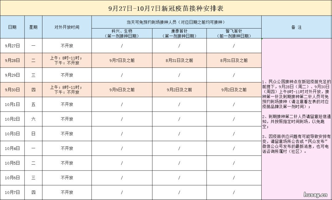 中山国庆前打新冠疫苗安排 中山现在有新冠疫苗打吗