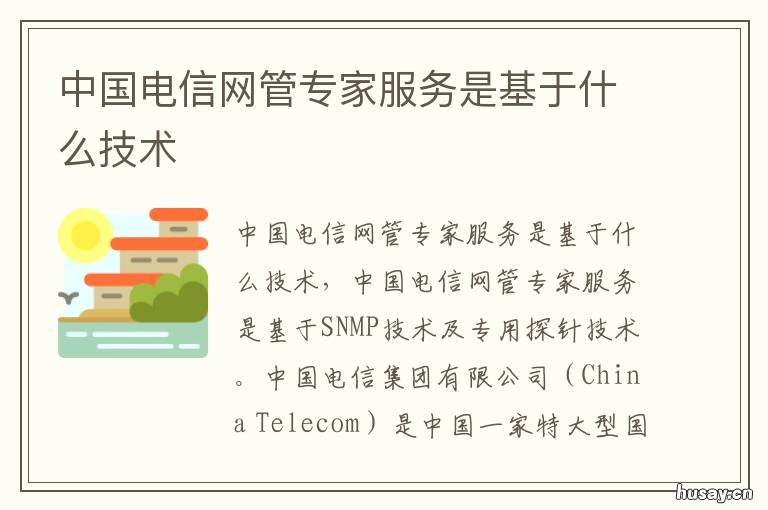 中国电信网管专家服务是基于什么技术 中国电信网络维护岗位职责