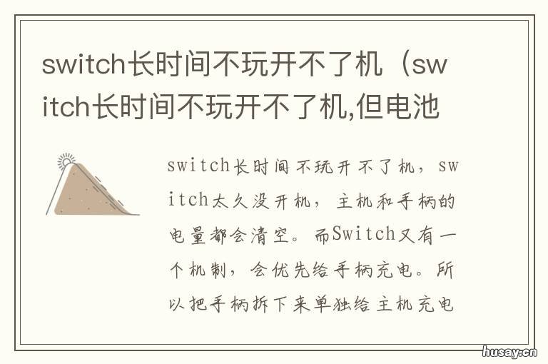 switch长时间不玩开不了机
