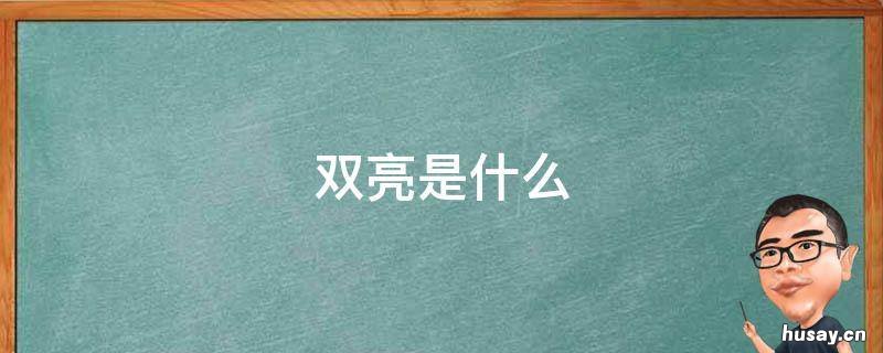 双亮是什么 双亮是什么意思