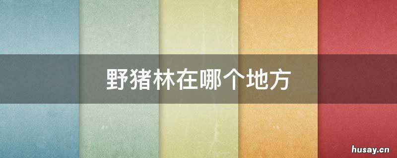野猪林在哪个地方 野猪林在哪个地方拍的